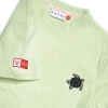T-shirt damski Basic z żółwiem caretta - pistacjowy